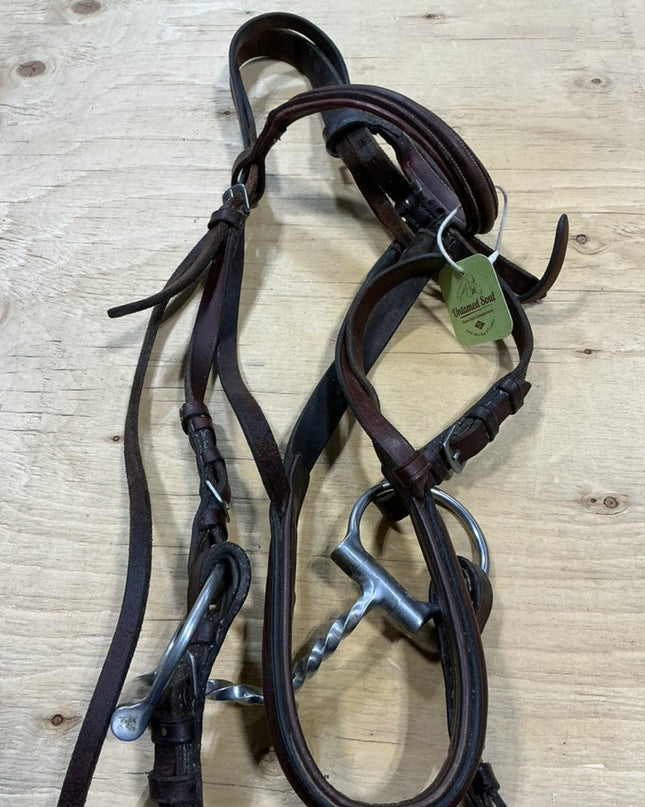 English Bridle Twisted Snaffle Bit 5"