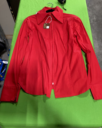Western Zip Shirt Red