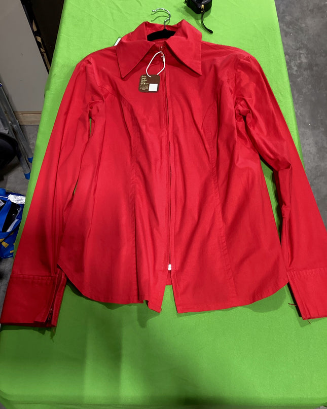 Western Zip Shirt Red