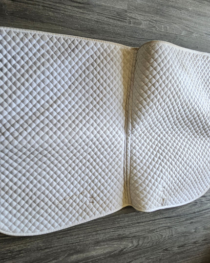 English Saddle Pad Full White