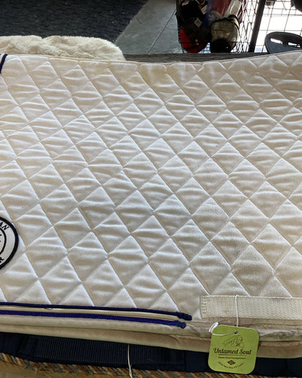 English Saddle Pad White