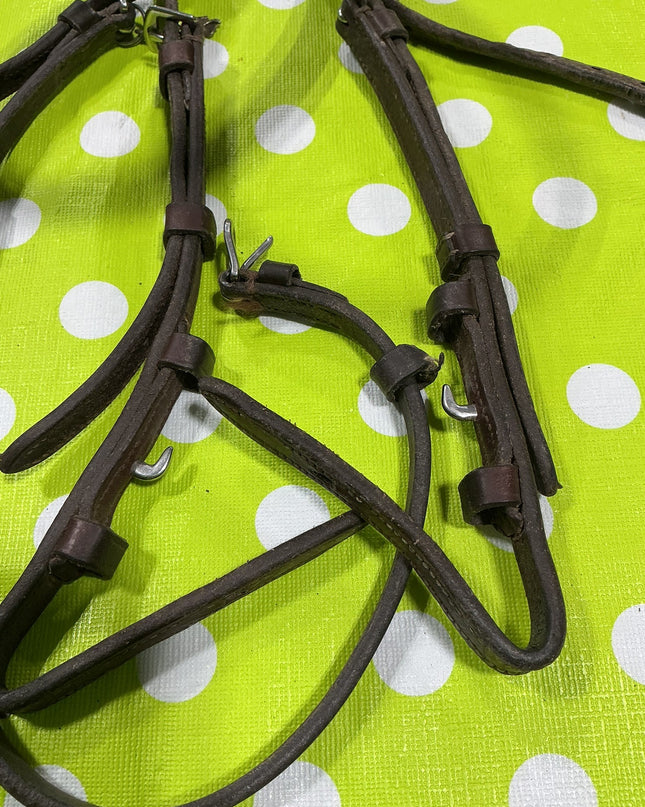 Headstall English Leather Brown