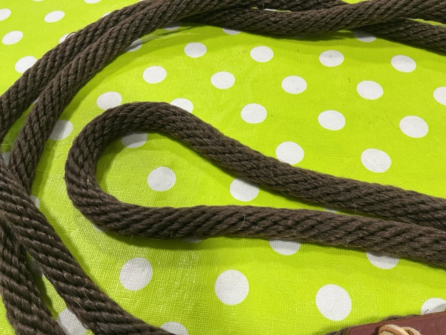 Western Reins Rope Loop Brown