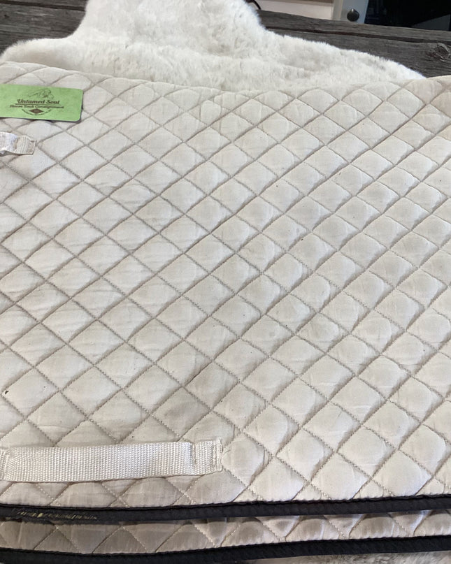 English Saddle Pad White Full