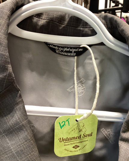 English Show Jacket Grand Prix Coat 12T Grey/Plaid