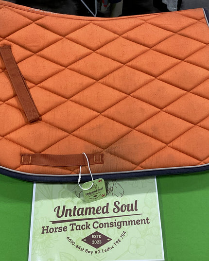 English Saddle Pad Shedrow Orange