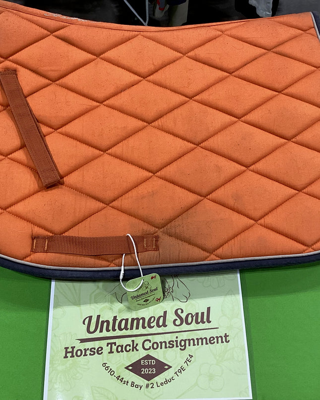 English Saddle Pad Shedrow Orange