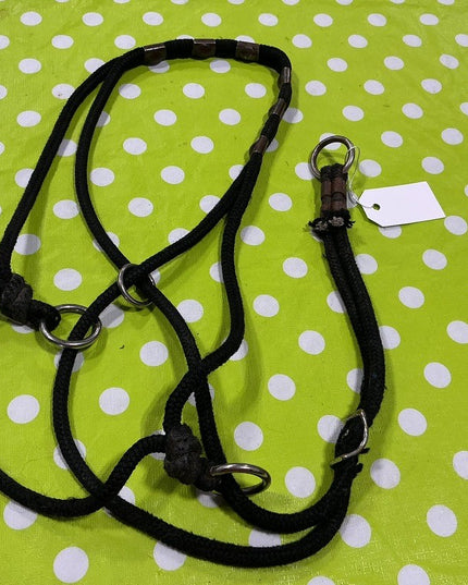 Halter Side Pull  Black Nylon