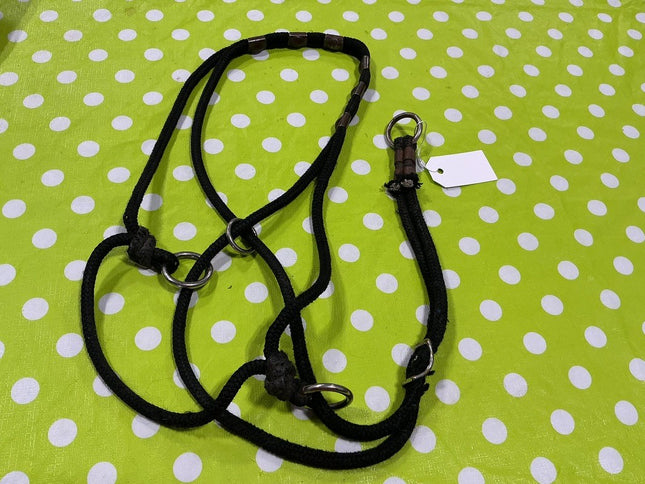 Halter Side Pull  Black Nylon