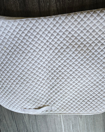 English Saddle Pad Full White