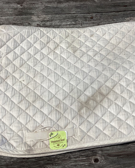 English Saddle Pad White
