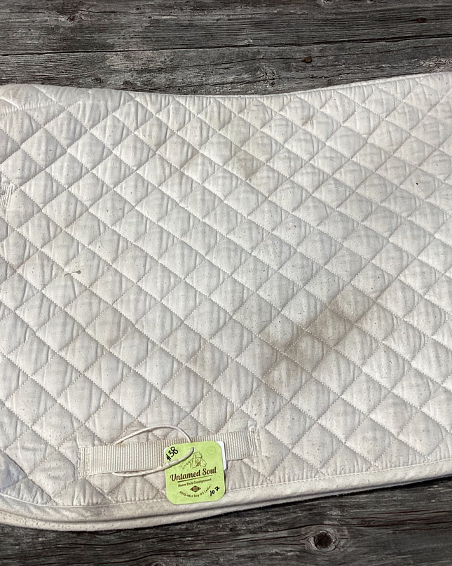 English Saddle Pad White
