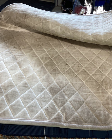 English Saddle Pad White