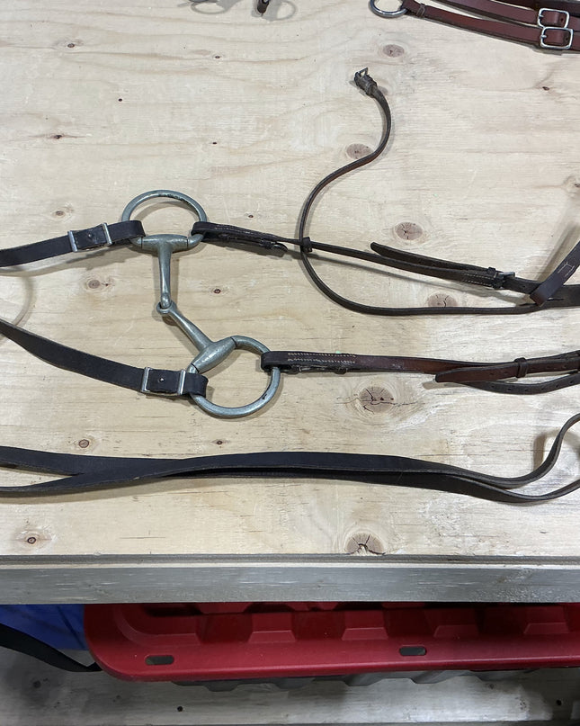 Western Headstall  bit reins loop