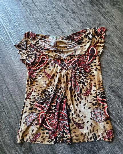 Shirt Brown/Red Large