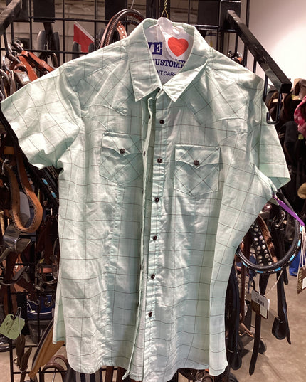 Western Shirt Wrangler MED Teal