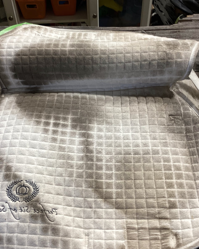 English Saddle Pad Full White