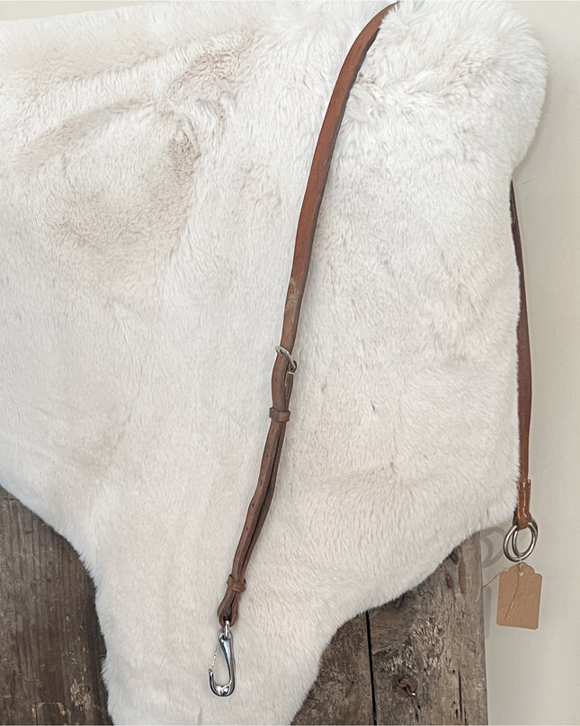 Martingale tie down leather