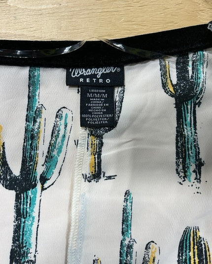 Ladies Top Wrangler Retro Size M Cactus