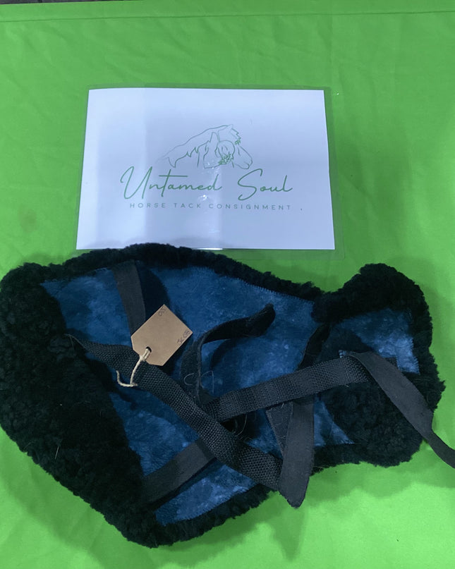 English Sheepskin Saddle Seat cover Black