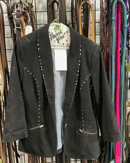English Jacket Show Reitmans Black with Diamonds Size 7