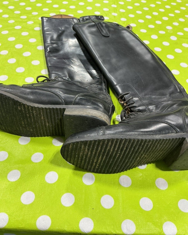 Boots English Tall Black Size 5M