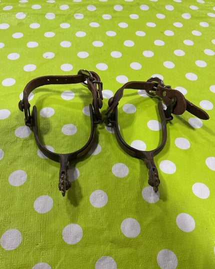 Spur Western Small Rowel Leather Straps