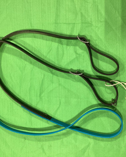 Western Reins Weaver Blue& Leather