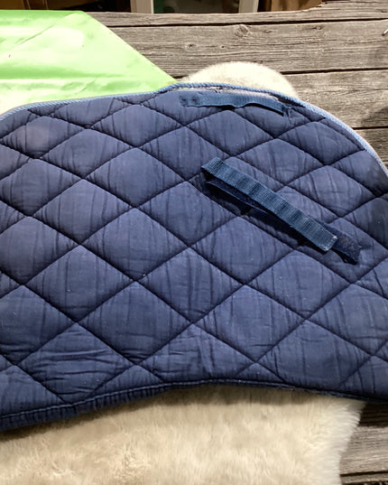 English Shedrow Saddle Pad Blue