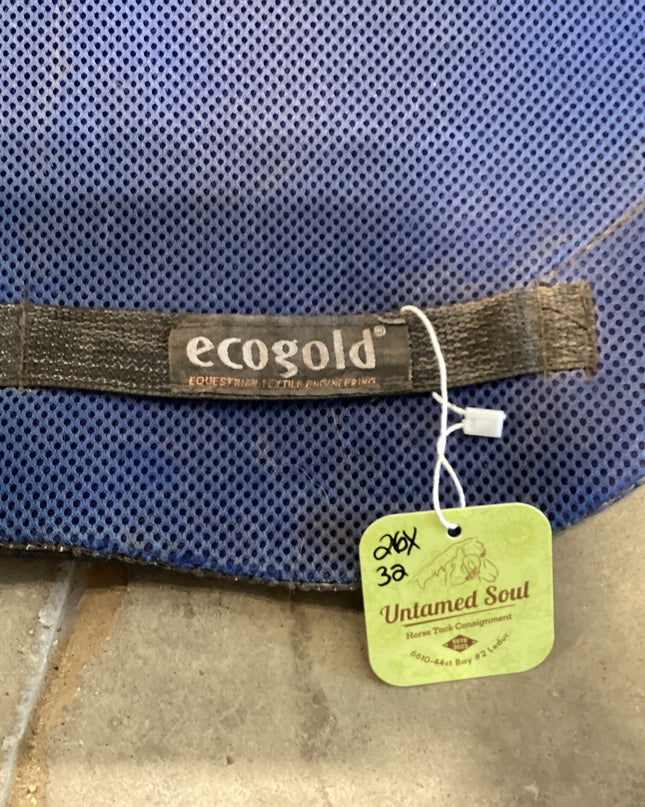 English Jump Saddle Pad EcoGOld Blue