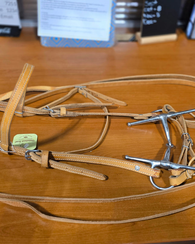 Western Headstall  Bit & Reins Light Tan