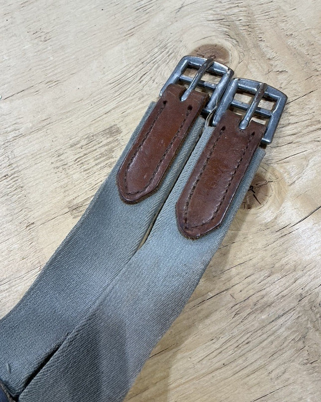 English Girth Leather 50" Elastic Ends