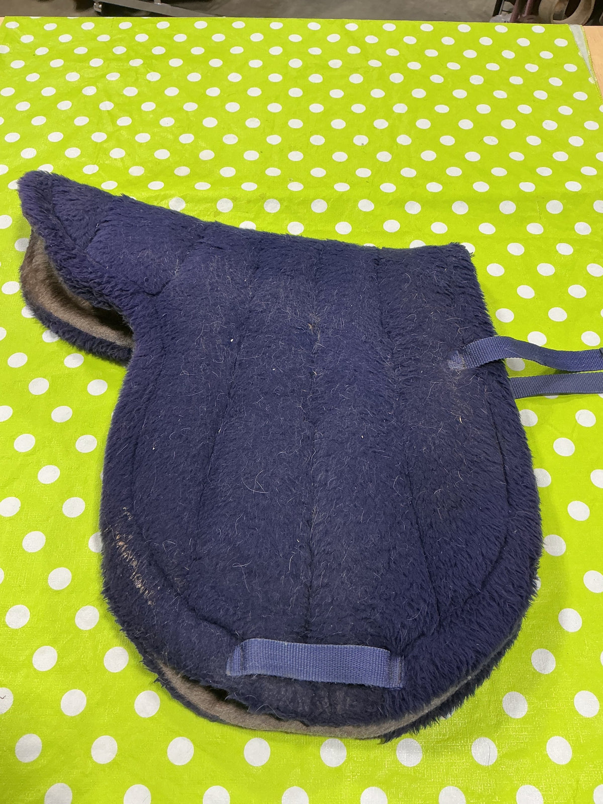 English 1/2 Saddle Pad – Fleece, Blue | Used