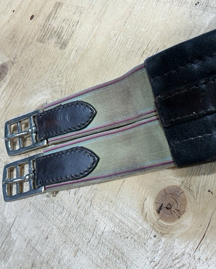 English Girth Leather Elastic End 46"