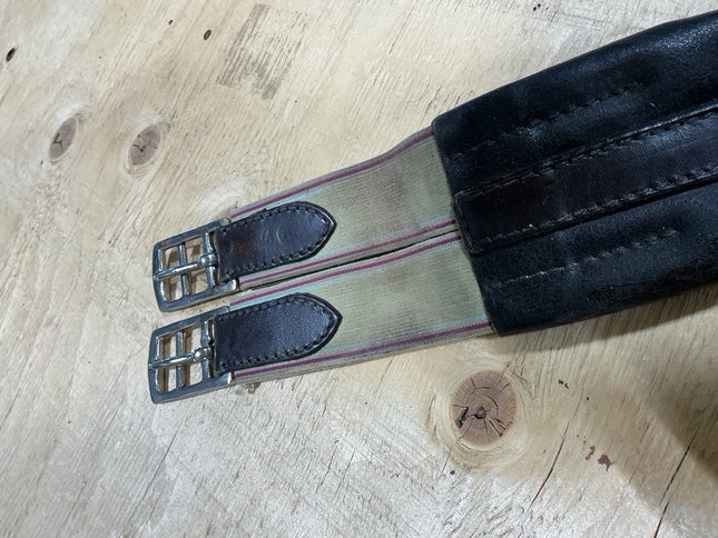 English Girth Leather Elastic End 46"