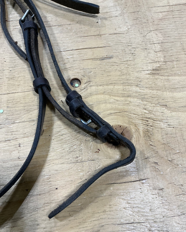 English Headstall Black leather