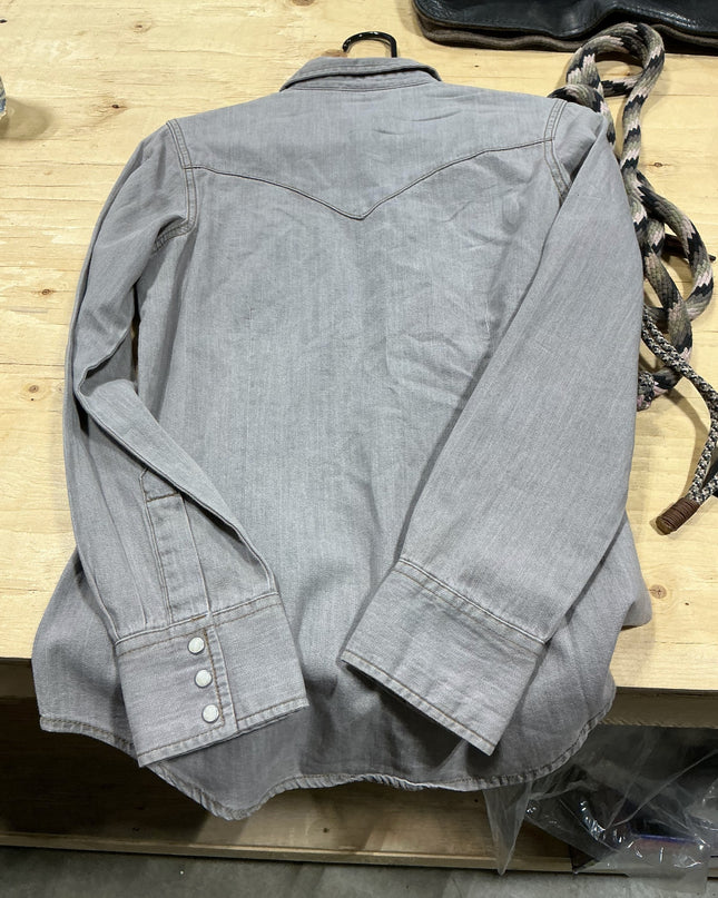 Western Shirt Wrangler Grey XS