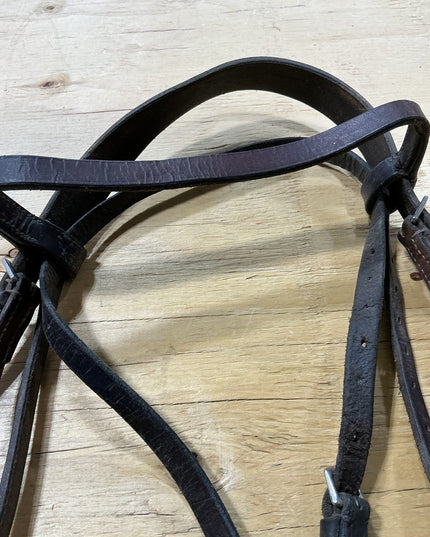 English Headstall  Brown Leather