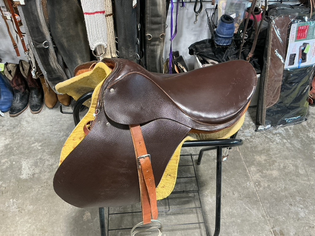 English Saddle – All Purpose, Light Brown S18" G5.5" with Pad | Used
