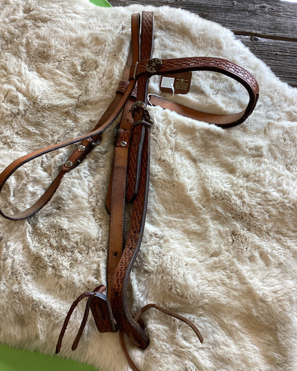 Western Headstal Basket Weave