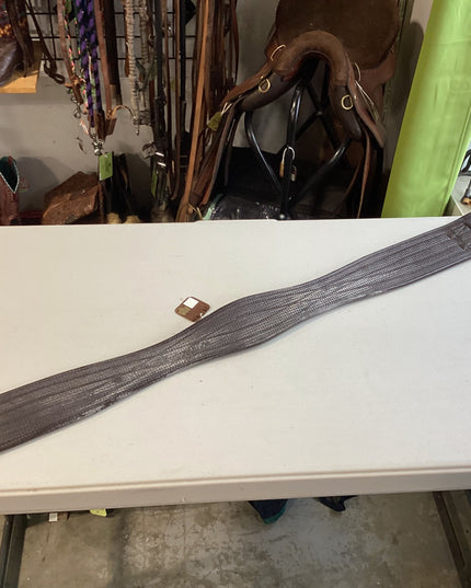 English Girth Elastic both end Brown 54"