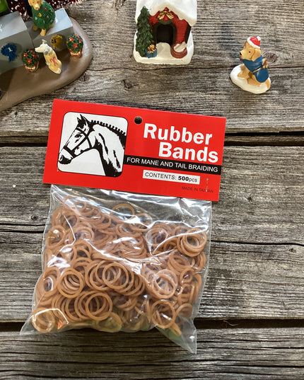 Braiding elastics - 1/2" chestnut