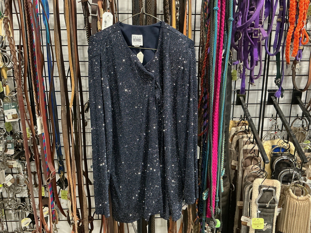 Western Show Shirt – Richards, Blue Sparkle, 16 | Used