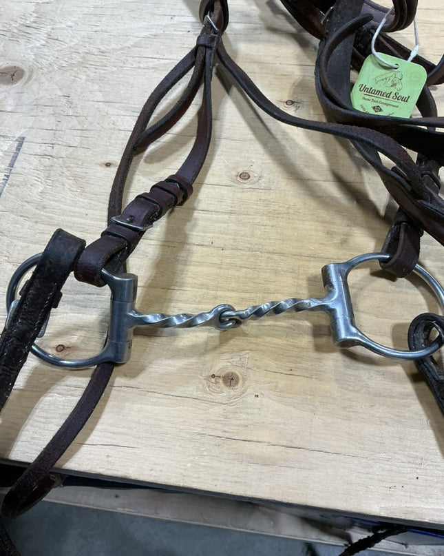 English Bridle Twisted Snaffle Bit 5"