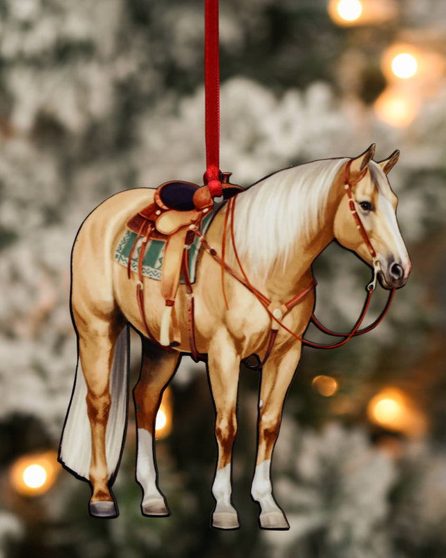 Ornament Palomino  Quarter Horse Decor