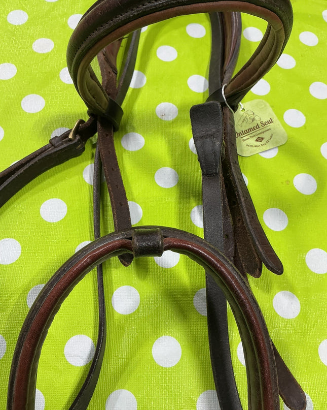 Headstall English Leather Brown