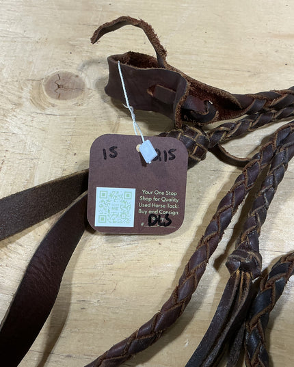 Western Reins thin rope leather