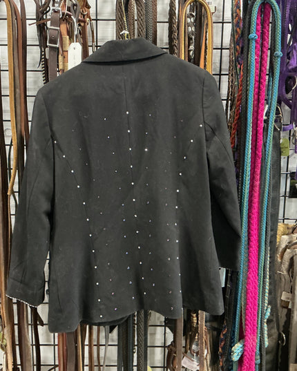 English Jacket Show Reitmans Black with Diamonds Size 7