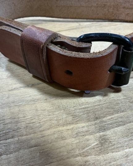 Dog Collar Brown Leather