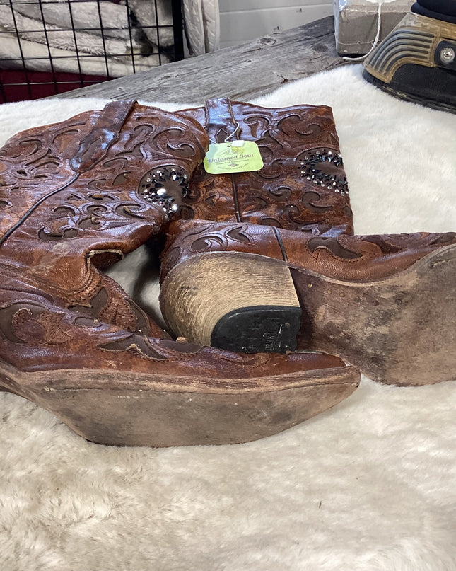 Cowboy Boots Heart Bling 10